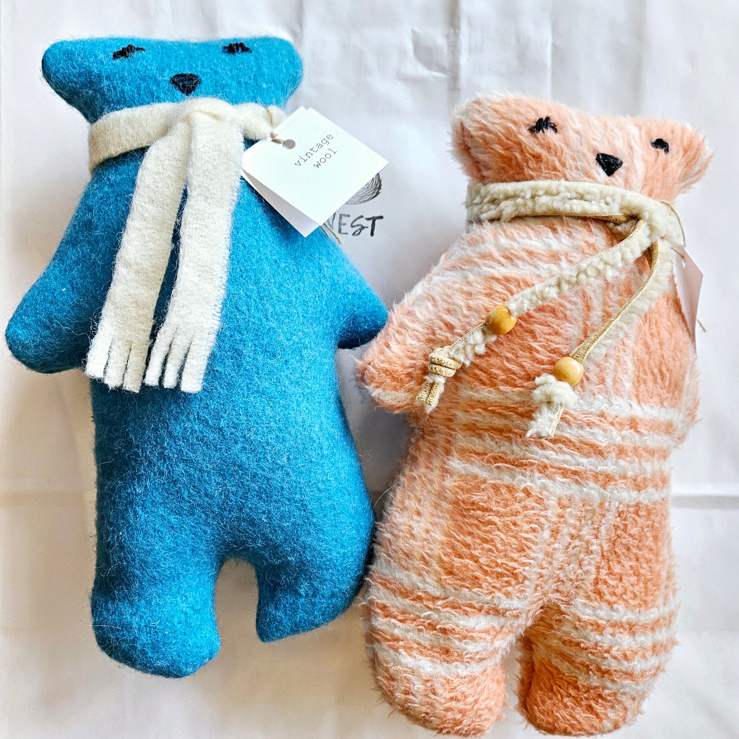 Vintage Wool Animal Stuffies