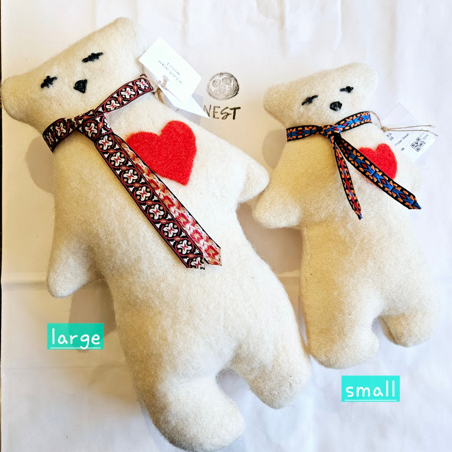 Vintage Wool Animal Stuffies