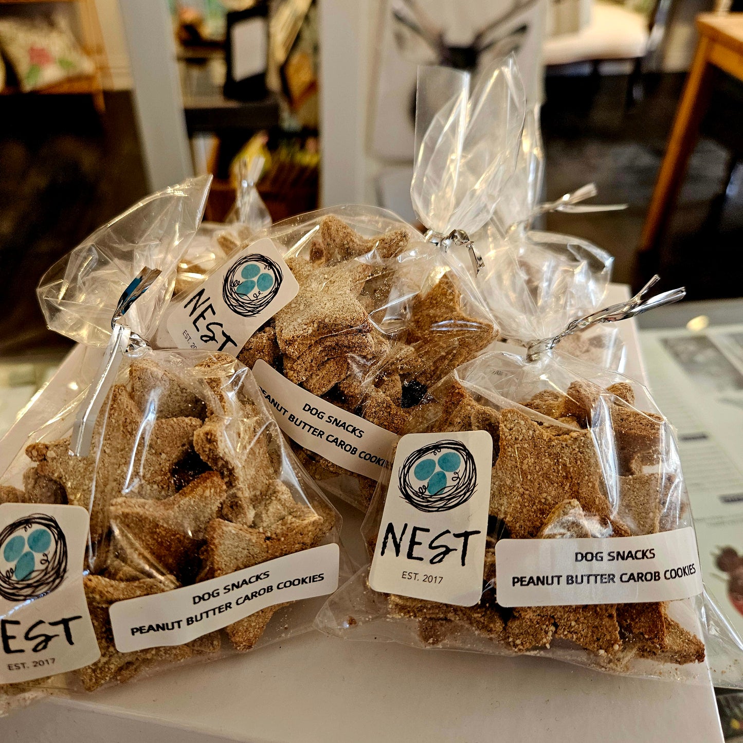 Dog Snacks - Peanut Butter + Carob Stars