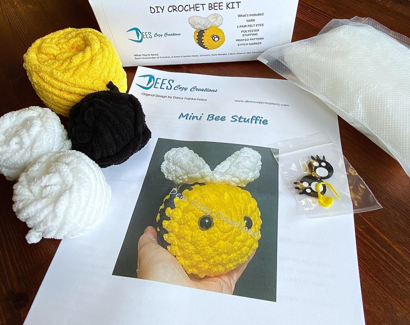 DIY Crochet Bee Kit