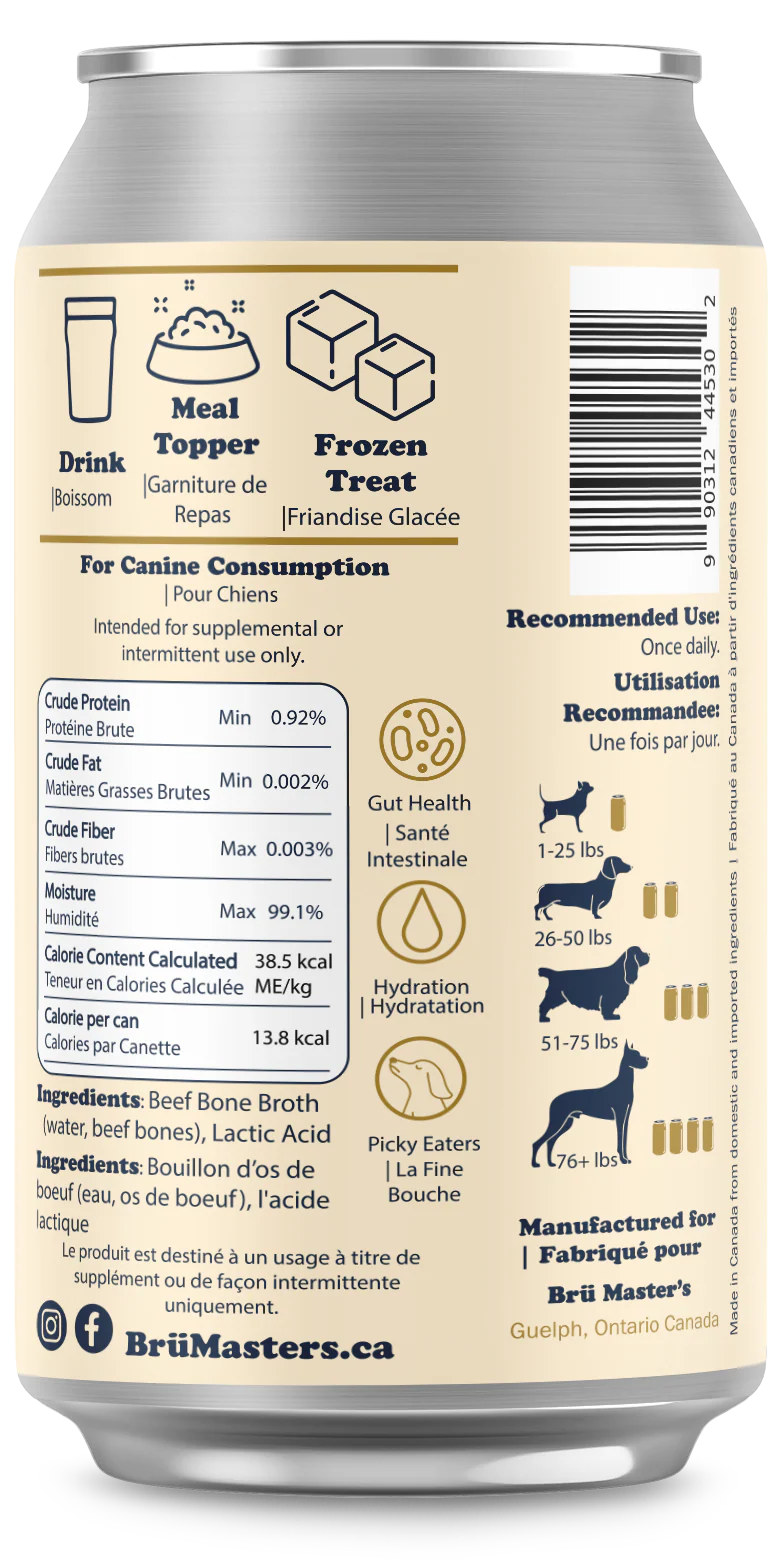 BrüMaster's Premium Dog Beer - SINGLE CAN