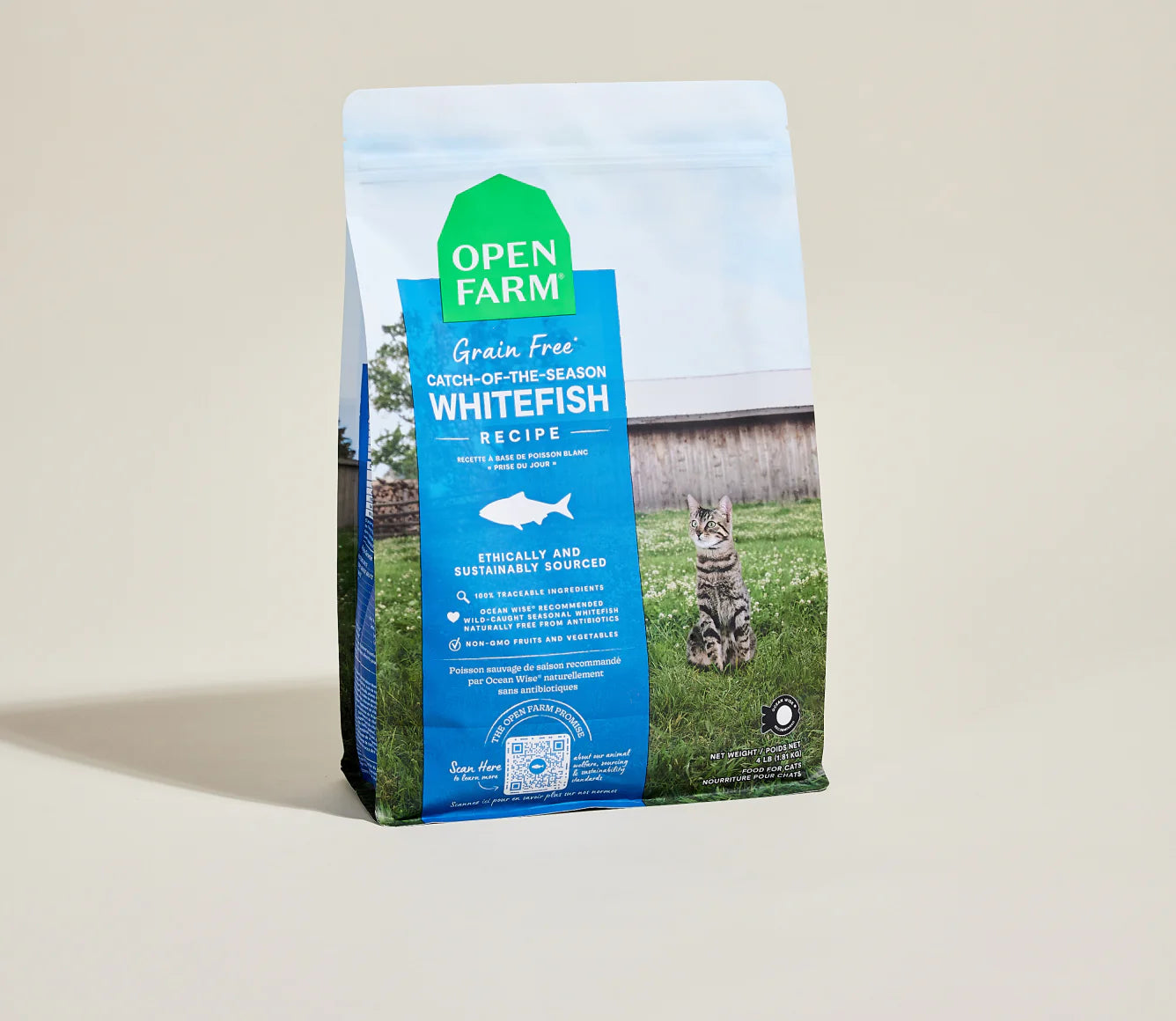 Open Farm Grain-Free Dry Cat Food - Whitefish Recipe