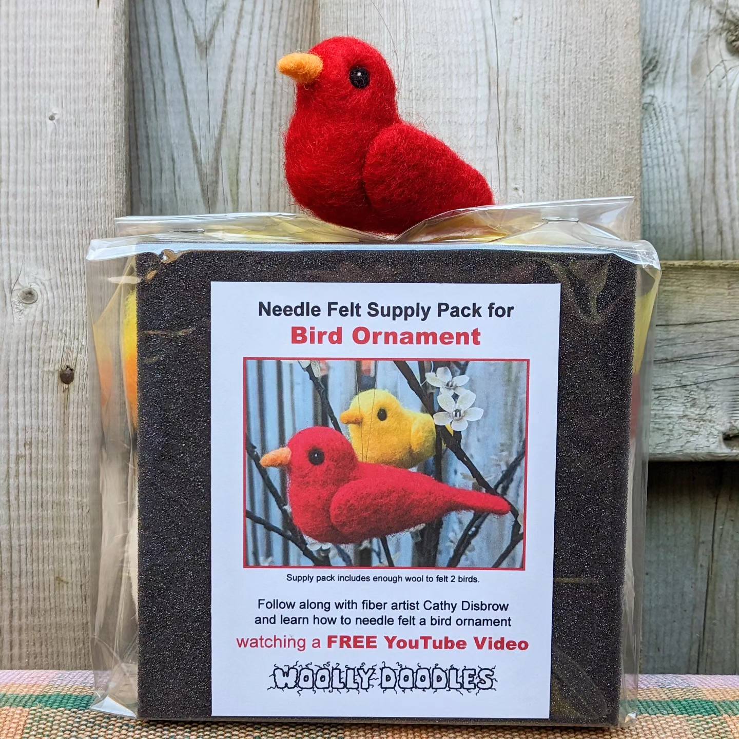 Needle Felting Kits- Bird Ornament Kit