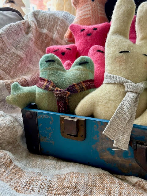 Vintage Wool Animal Stuffies
