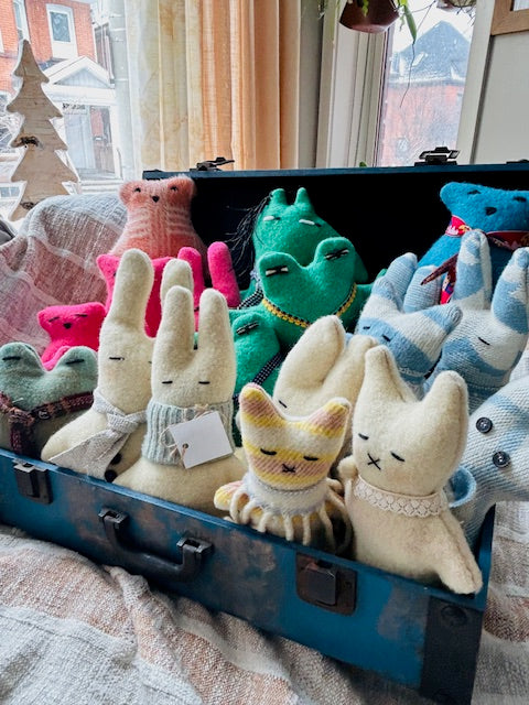 Vintage Wool Animal Stuffies