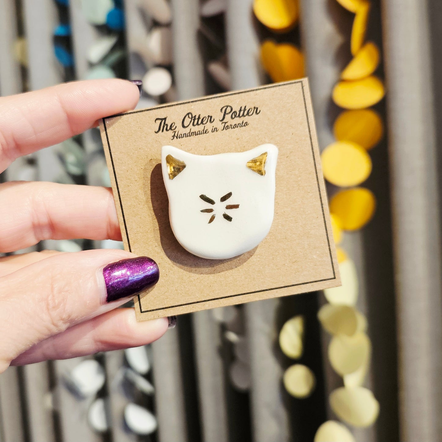 Ceramic Earrings, Cufflinks and Pins