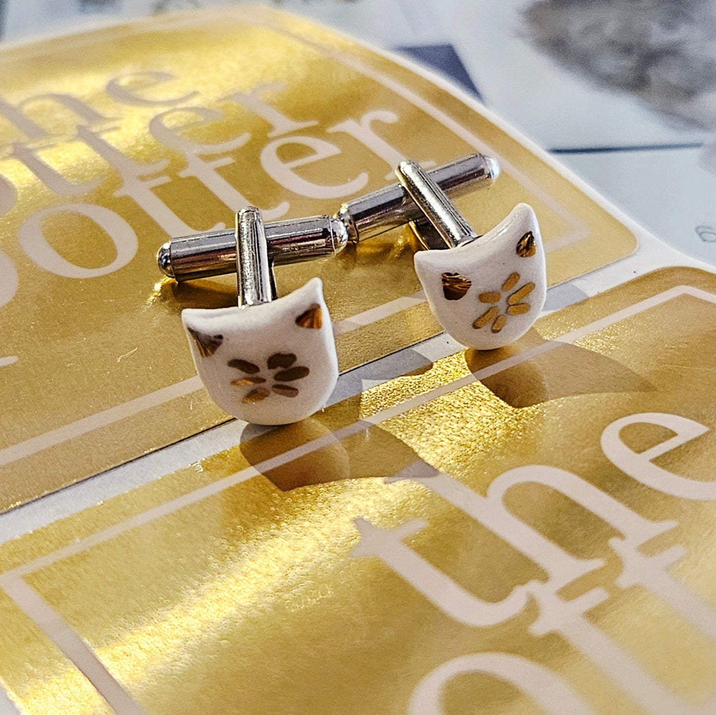 Ceramic Earrings, Cufflinks and Pins