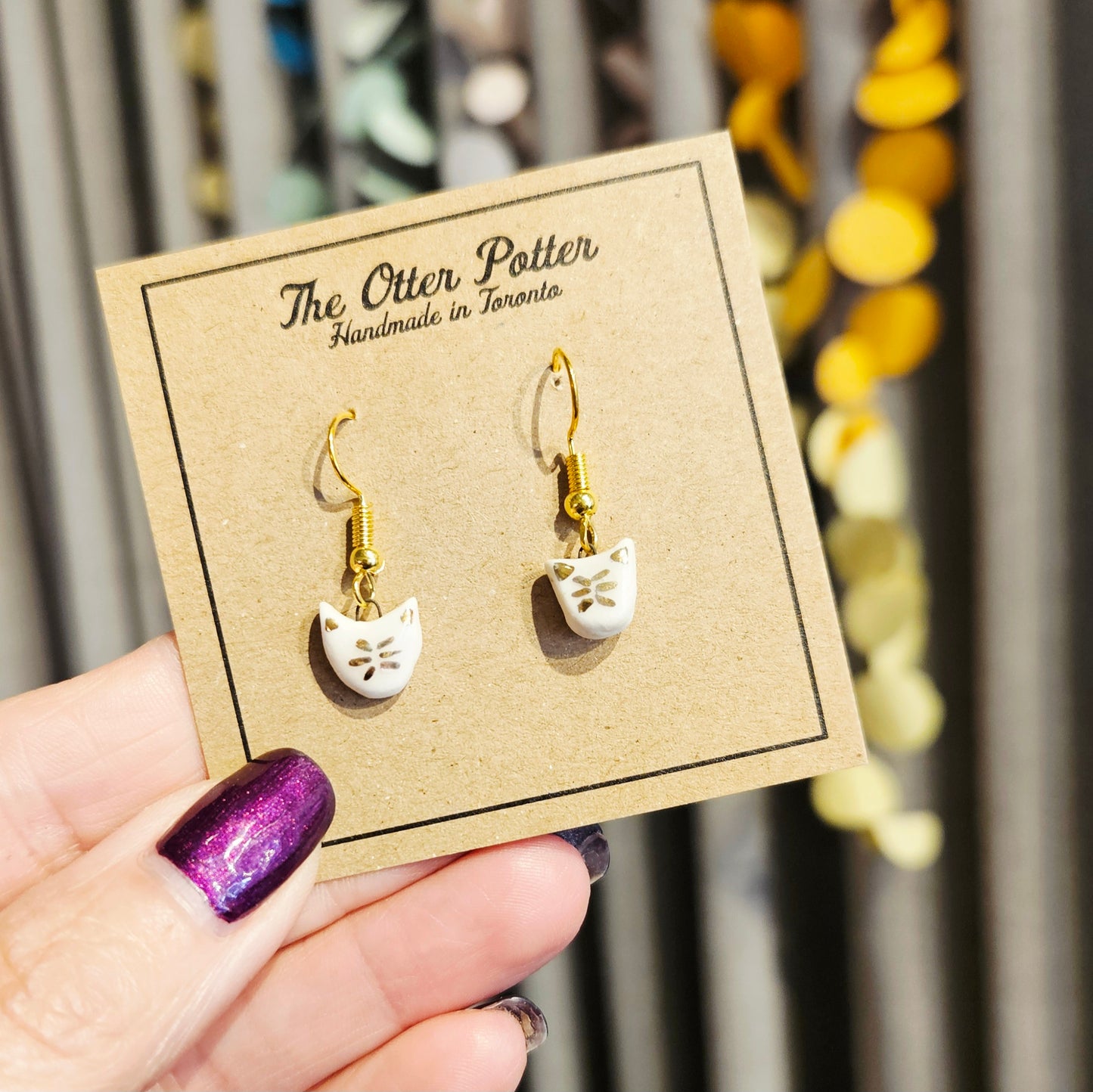 Ceramic Earrings, Cufflinks and Pins