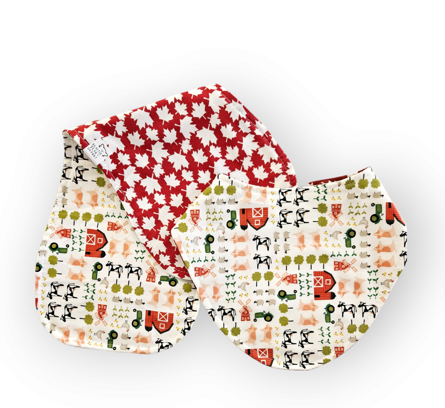 BABY SET - Reversible Baby Bib + Shoulder Throw