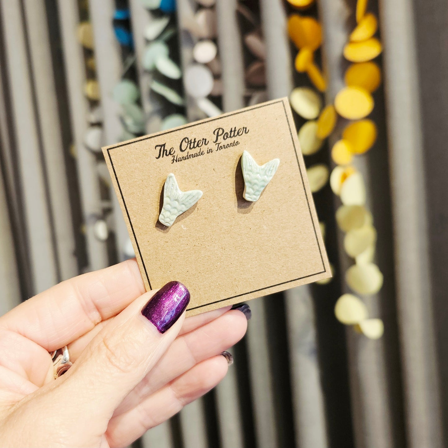 Ceramic Earrings, Cufflinks and Pins