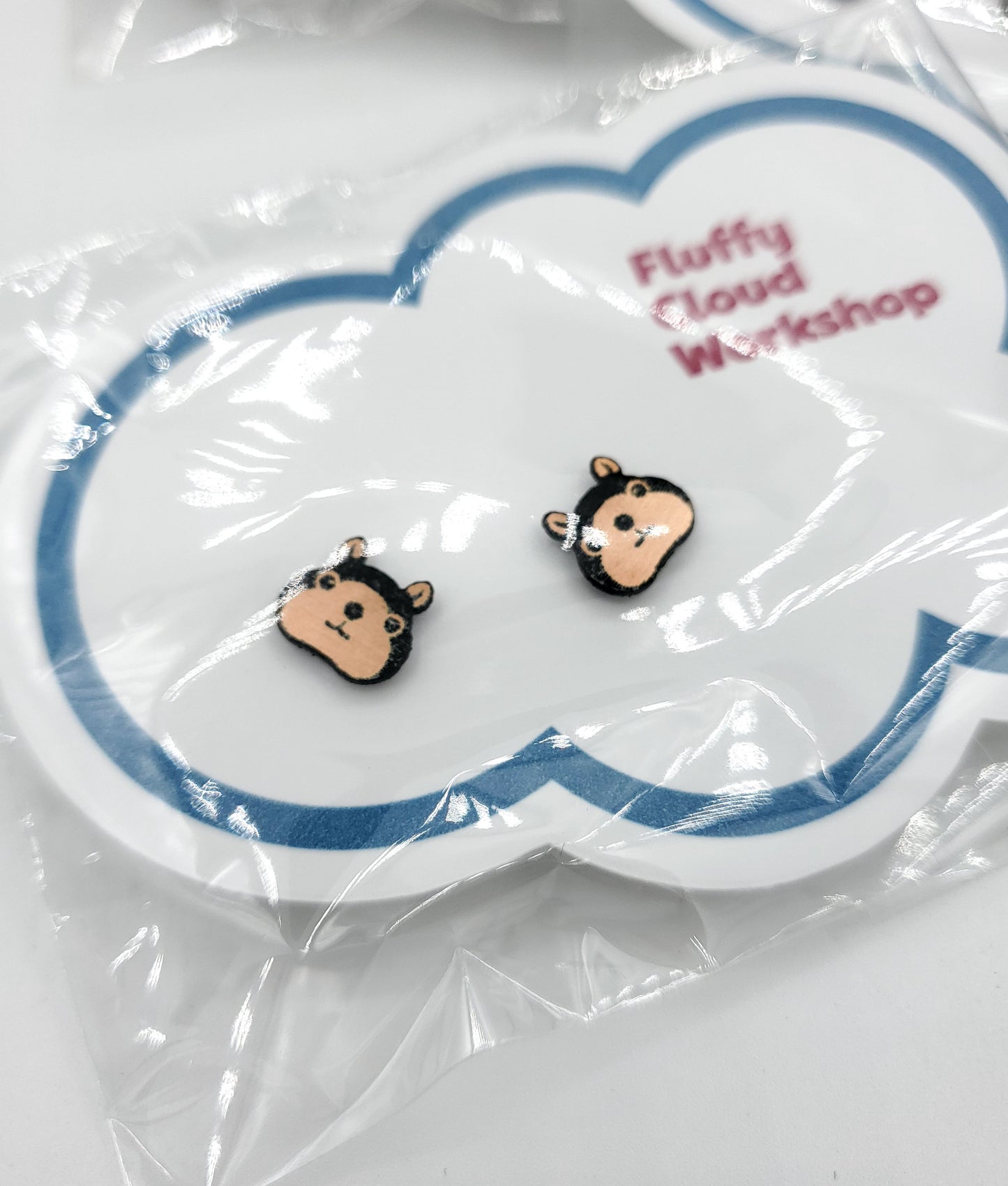 Metallic Finish Animal Stud Earrings