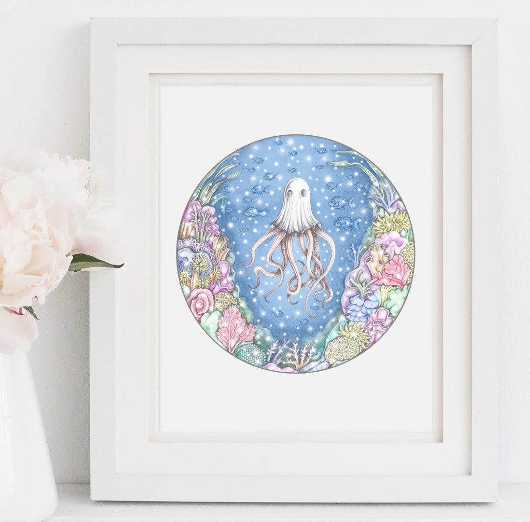 Original Art Prints - Three On The Treetop