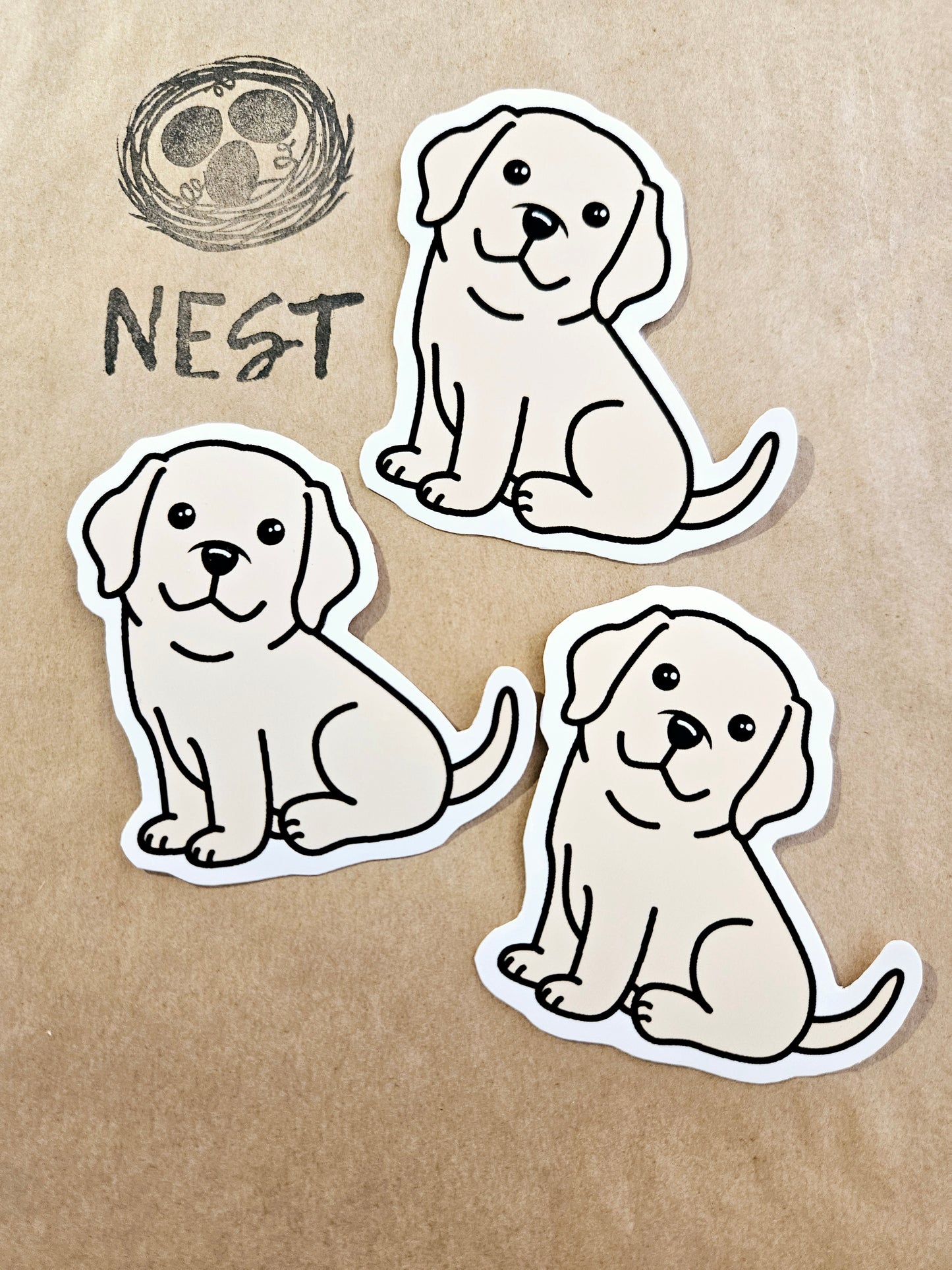 Crouton the Corgi and Friends: Vinyl Stickers by Mel