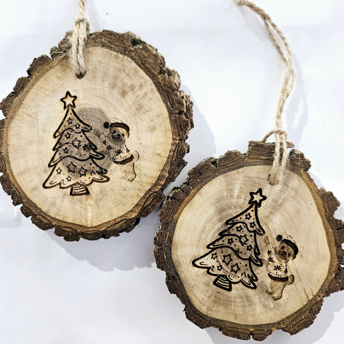 Woodburned Christmas Ornaments