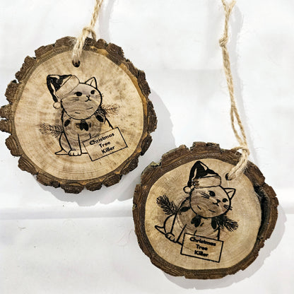 Woodburned Christmas Ornaments