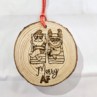 Woodburned Christmas Ornaments