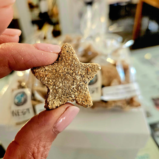 Dog Snacks - Peanut Butter + Carob Stars