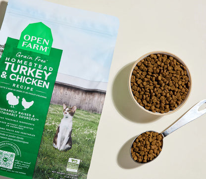 Open Farm Grain-Free Dry Cat Food - Homestead Turkey & Chicken