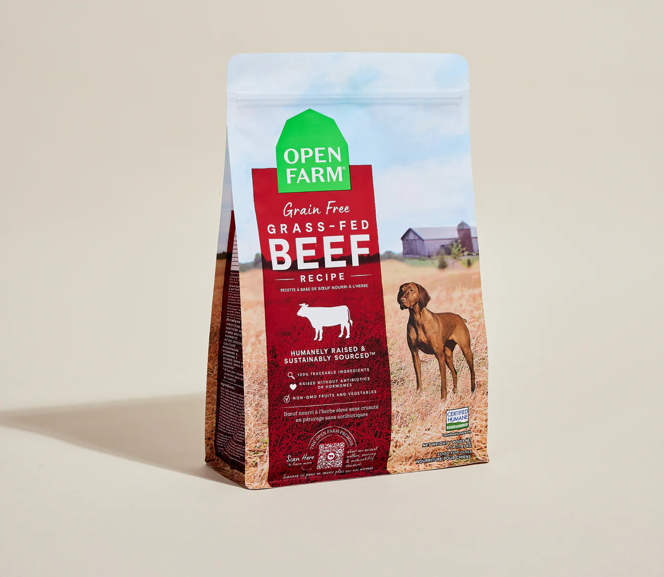 Open Farm Grain-Free Dry Dog Food - Grass-Fed Beef