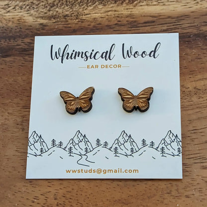 Hand Painted Wood Earrings