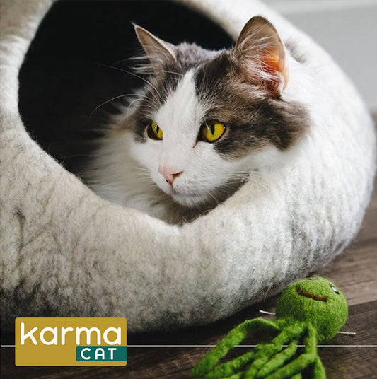 Natural Wool Pet Beds - Cat Cave