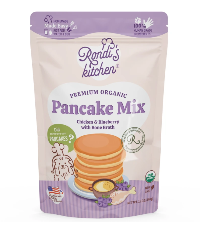 Organic Dog Pancake Mix by Rondi's Kitchen