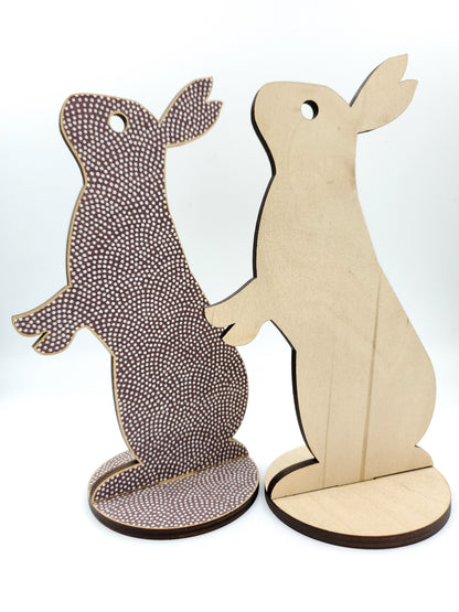 Wood Animal Sculptures + decorative Paper Kits