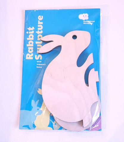 Wood Animal Sculptures + decorative Paper Kits