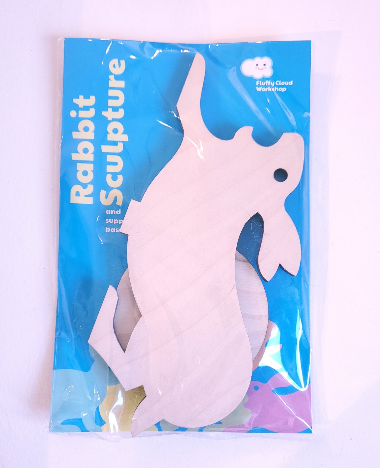 Wood Animal Sculptures + decorative Paper Kits