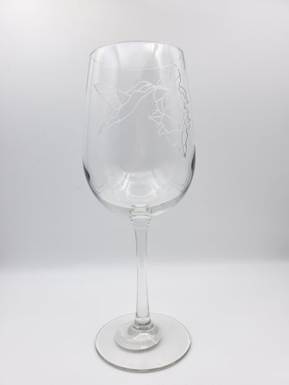 Etched Wineglasses