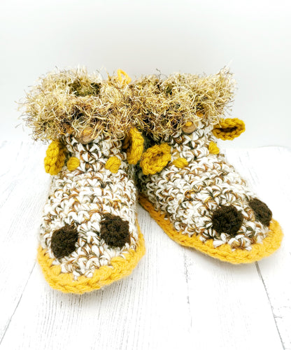 Crochet Slippers - Kids + Teens