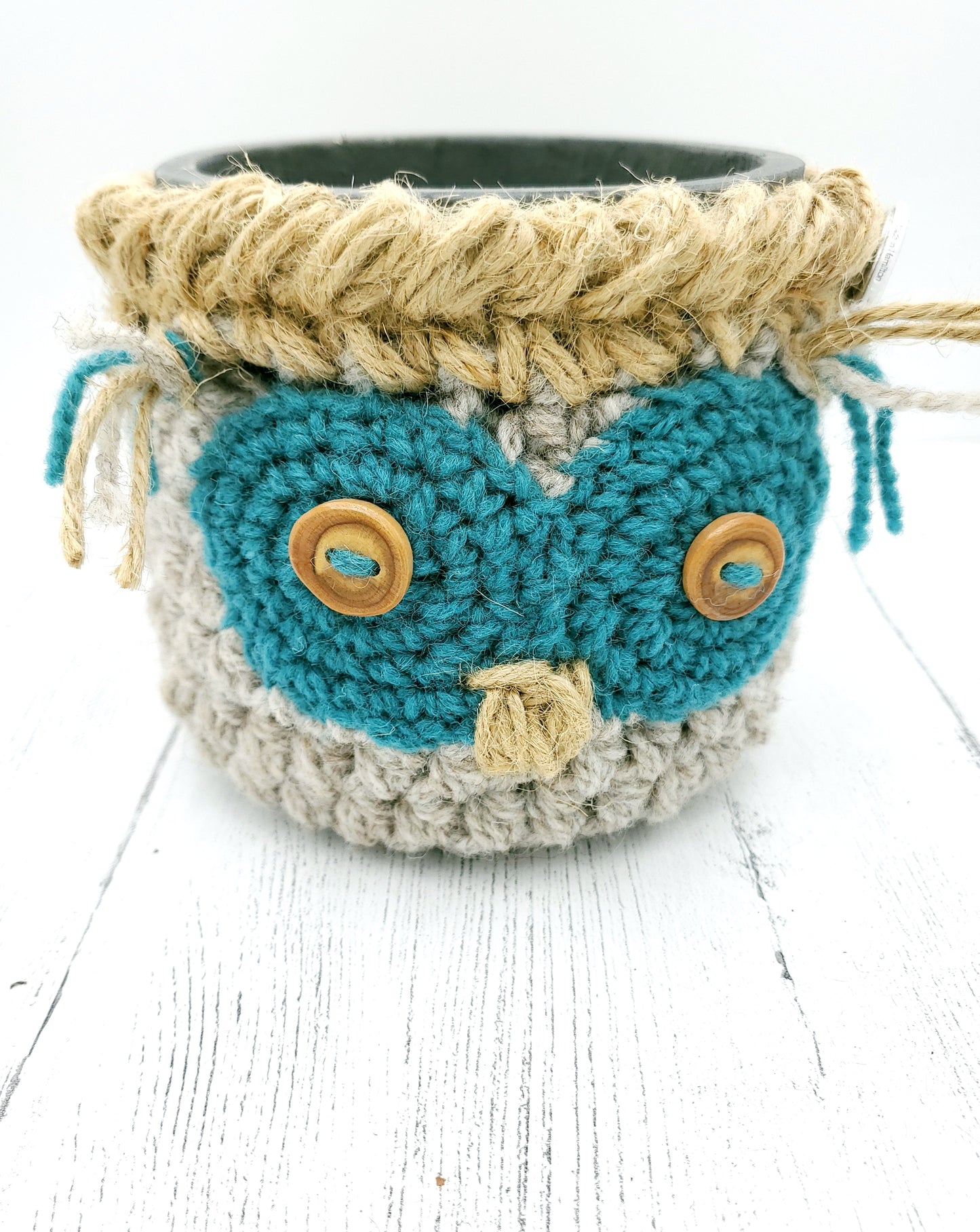 Crochet Owl Planters