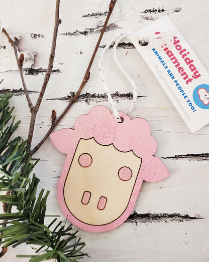 Christmas Wood Ornaments - Fluffy Cloud