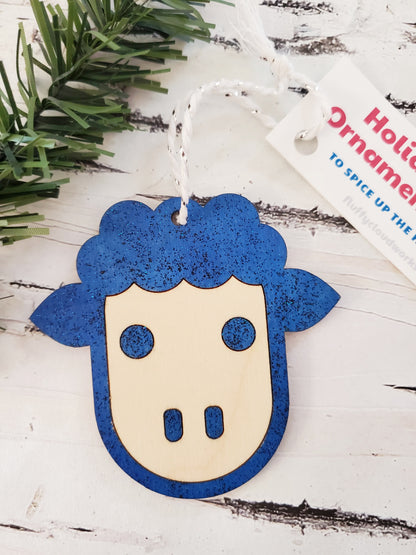 Christmas Wood Ornaments - Fluffy Cloud