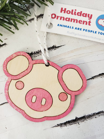 Christmas Wood Ornaments - Fluffy Cloud