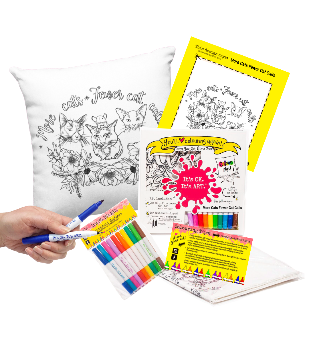 Pillow Colouring Creative Kits