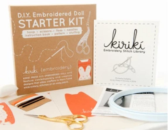 DIY Embroidered Doll Starter Kits