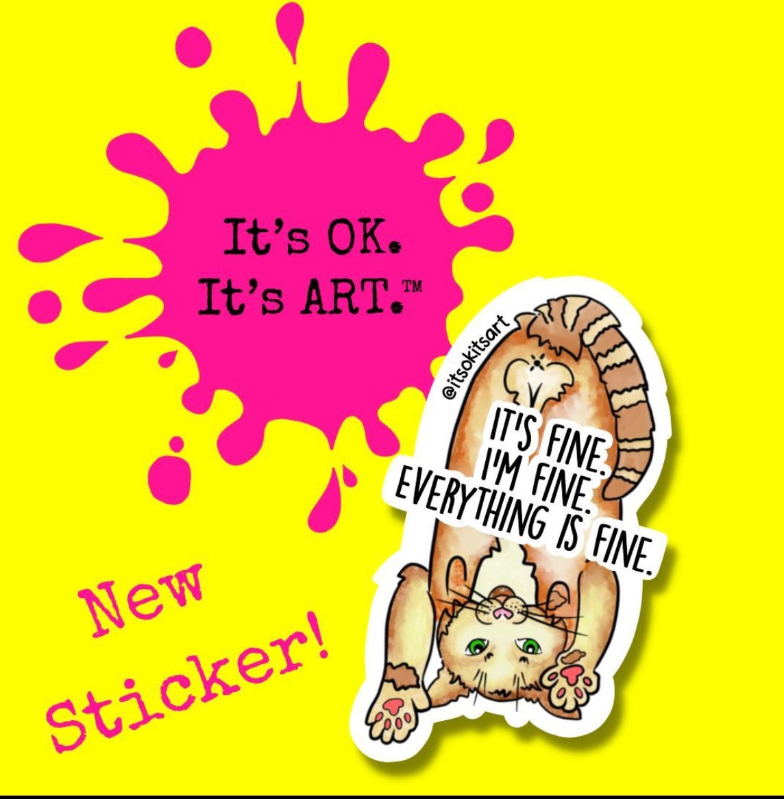 It's OK It's Art - stickers