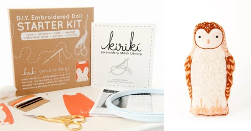 DIY Embroidered Doll Starter Kits