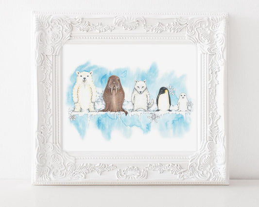 Nesting Animal Prints - Three On The Treetop