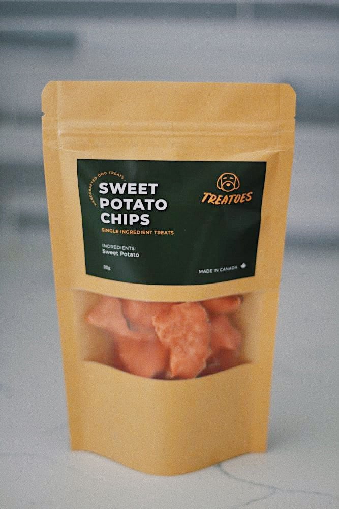 Treatoes Dog Treats - Sweet Potato Chips